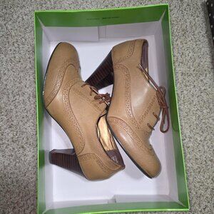 Tan oxfords